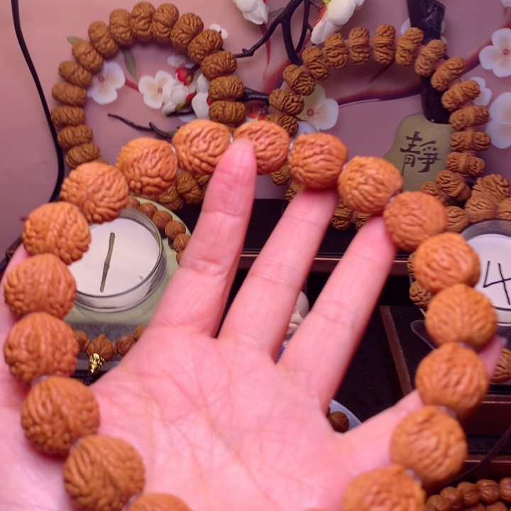 桃核手串龙纹桃核6