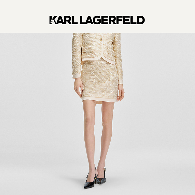 【晨粉专享价】KARLLAGERFELD新款半裙M22E1229