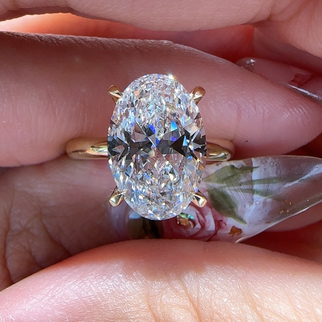 【闪购商品】实验室培育钻石18K金镶嵌✨****?@@00026767