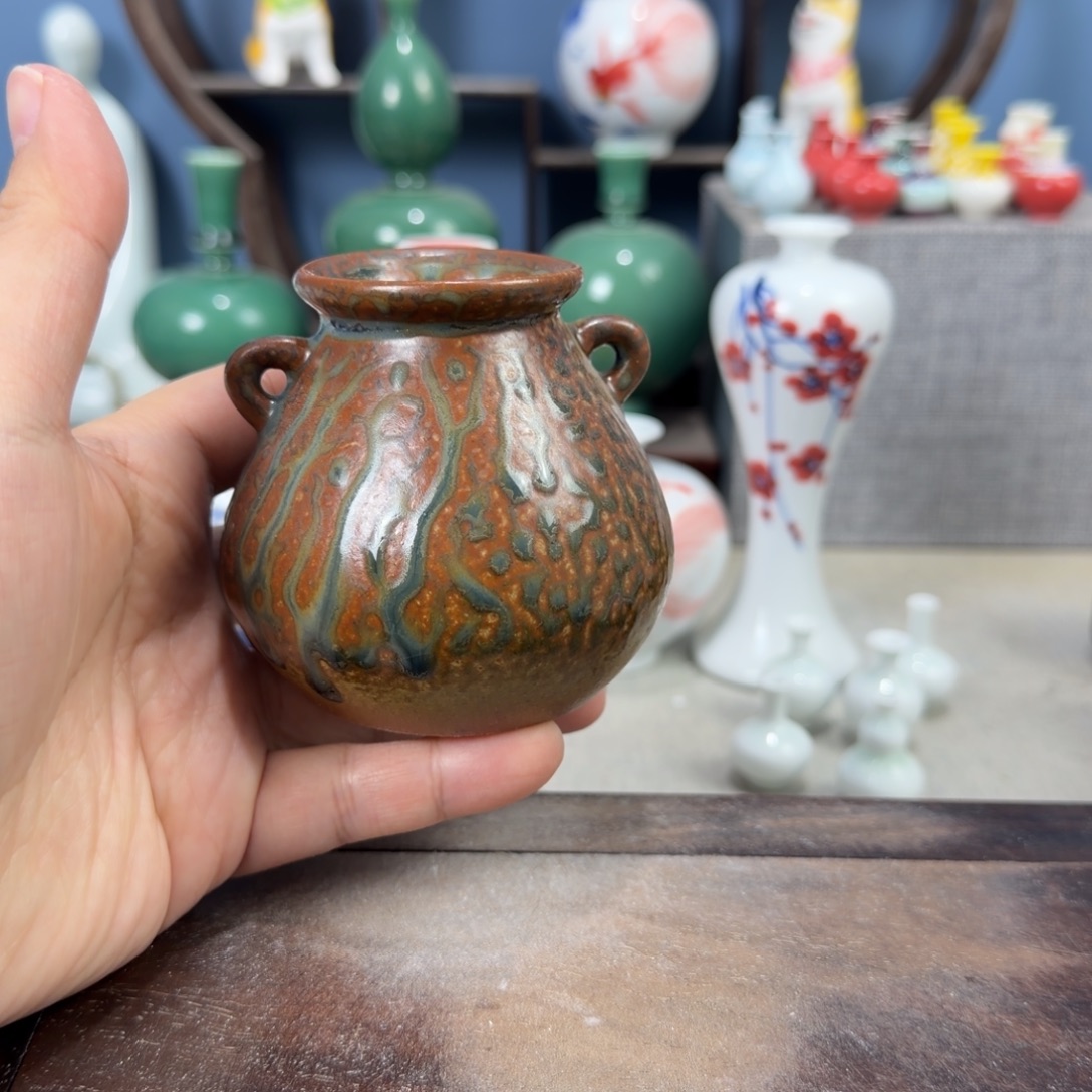 陶瓷手工小花器摆件