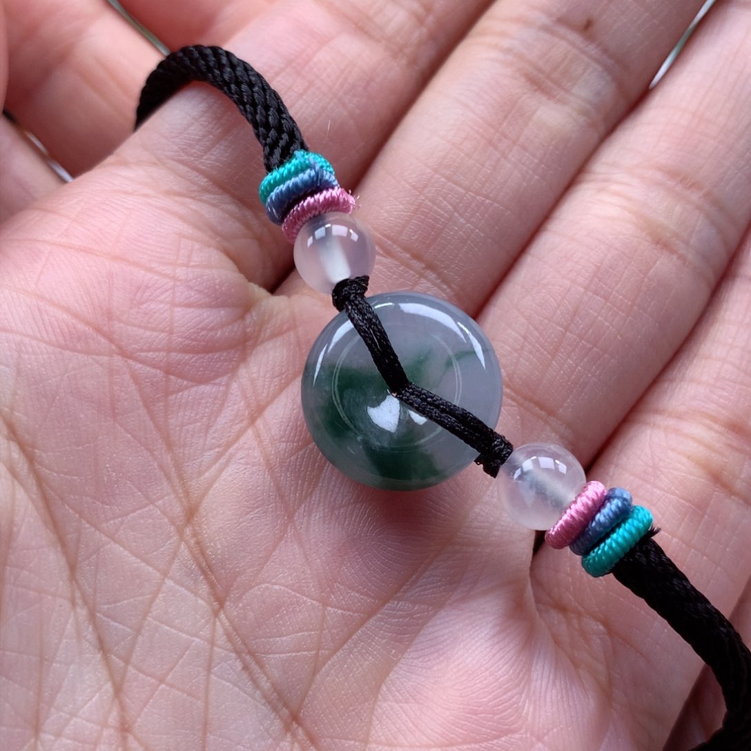 翡翠套链未镶嵌手串