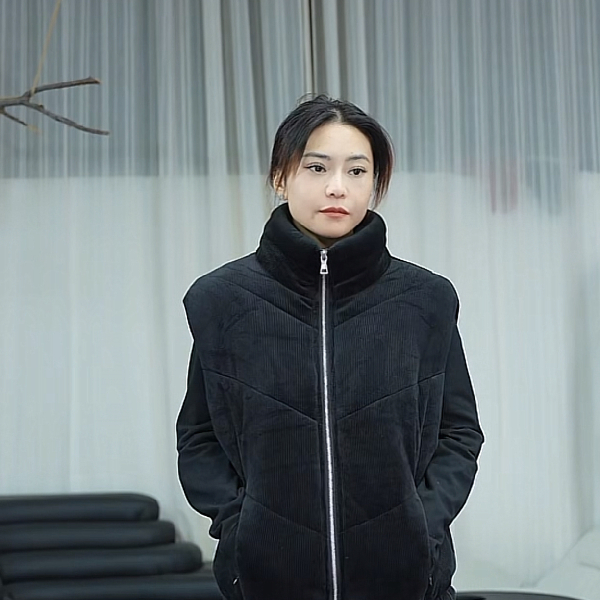 1025加厚丝绒马甲防寒双层休闲防风时尚户外