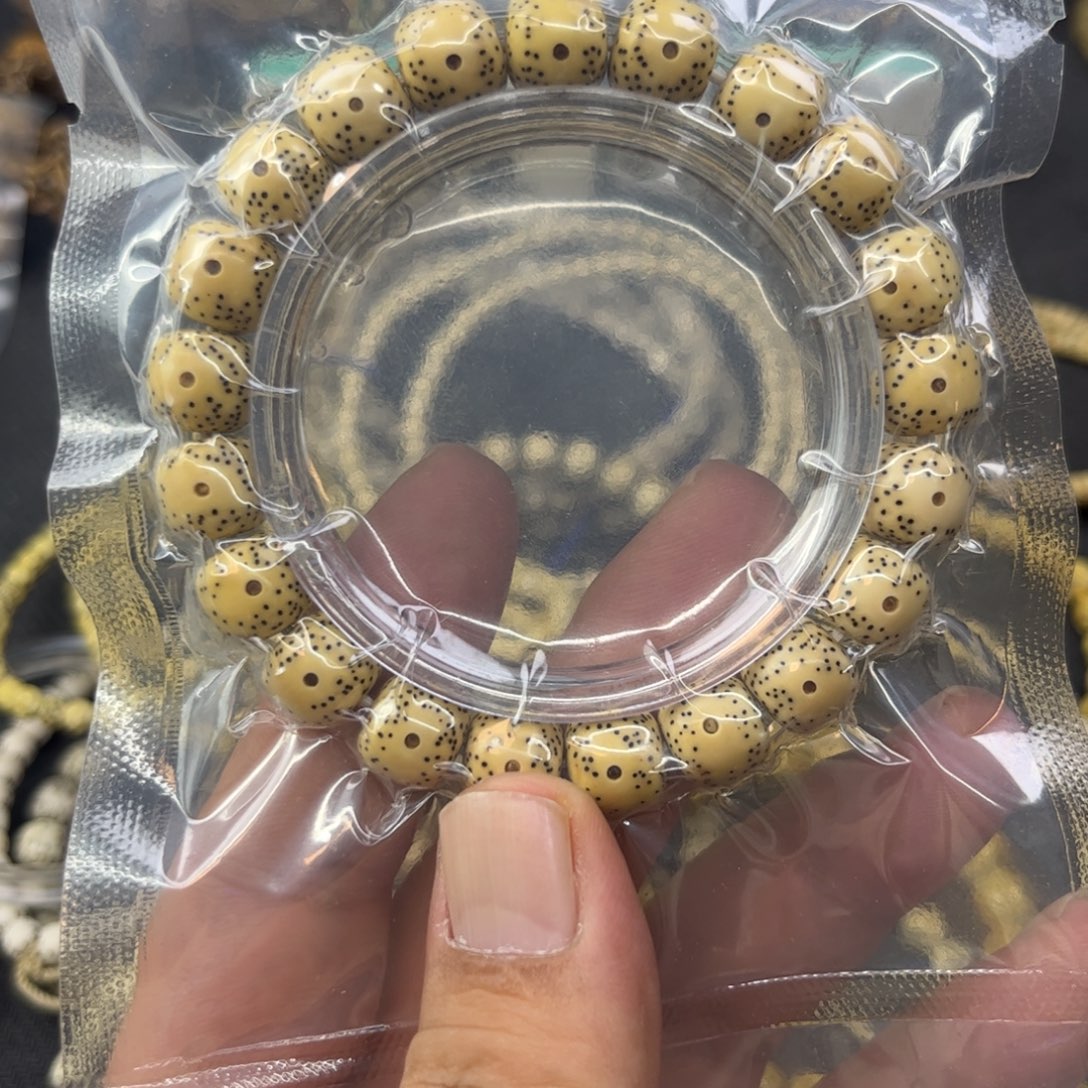 乌***∨星月菩提手串11✖️10原生态 月留白 单圈