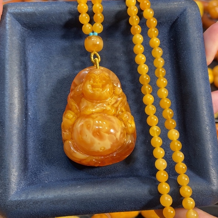 蜜蜡颈饰未镶嵌蜜蜡