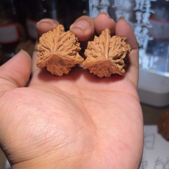 吊坠文玩核桃边36高43全品盘山三棱小正奔