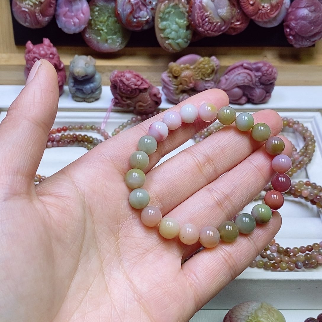 玛瑙/玉髓盐源玛瑙手链未镶嵌