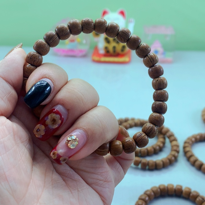 木质类新*桃核手串精工老型