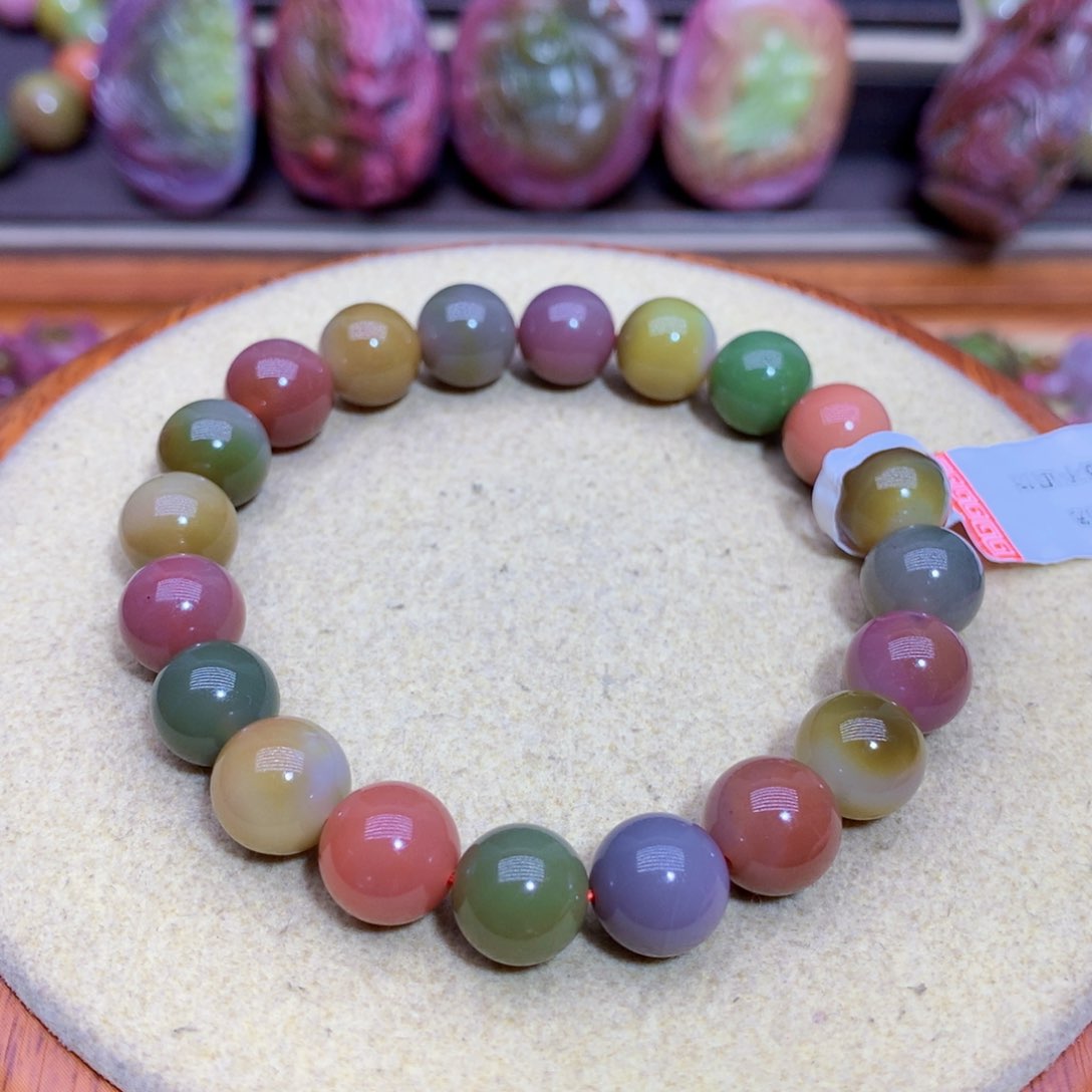 玛瑙手链未镶嵌盐源