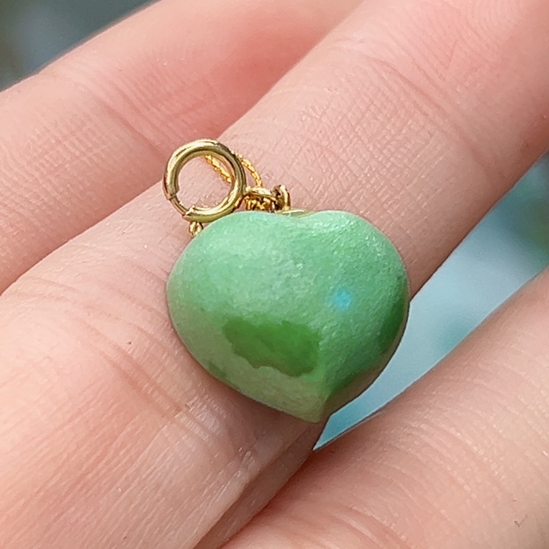 绿松石珠宝奇石18K金镶嵌