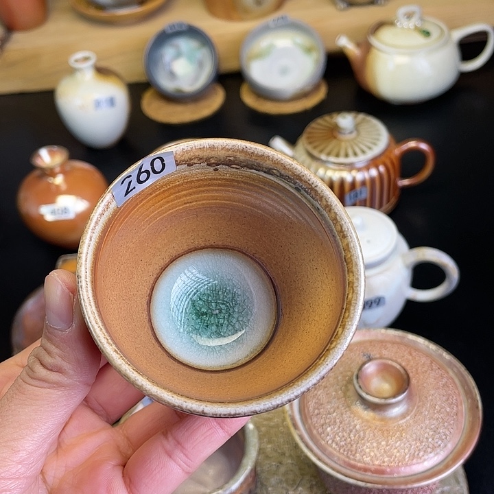 用***9燃薪柴烧茶器主人杯