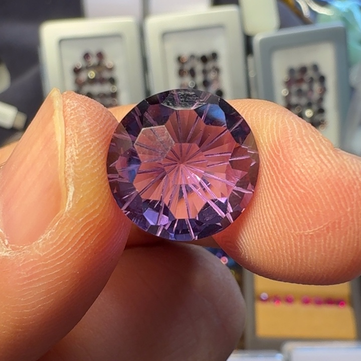 紫晶银S925镶嵌珠宝半成品