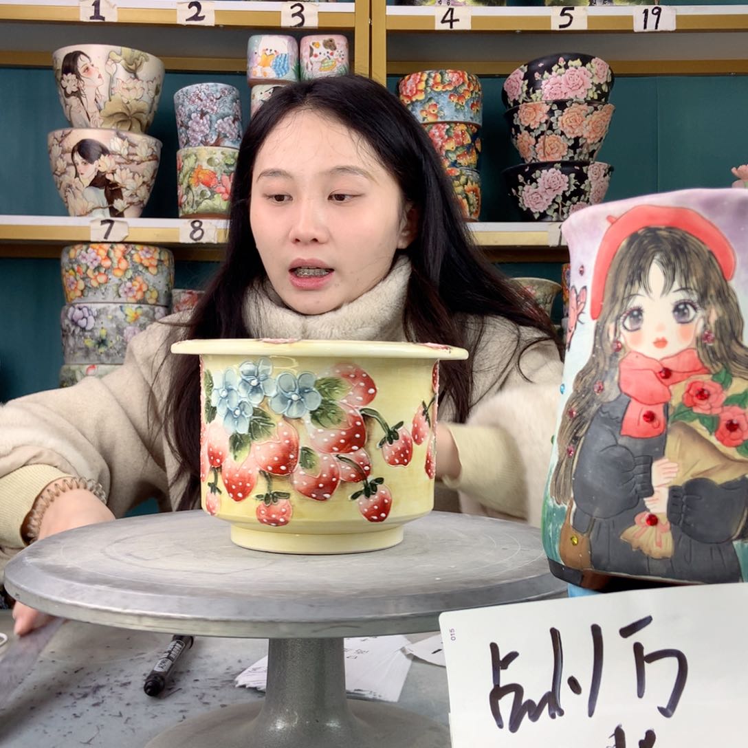 罐景德镇手工瑕疵373