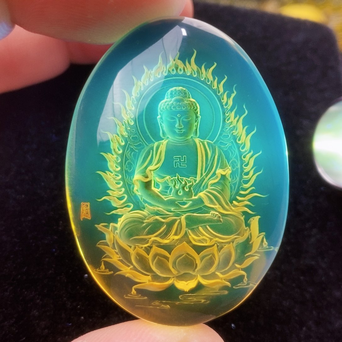 【闪购商品】蓝珀颈饰未镶嵌蓝珀阴雕