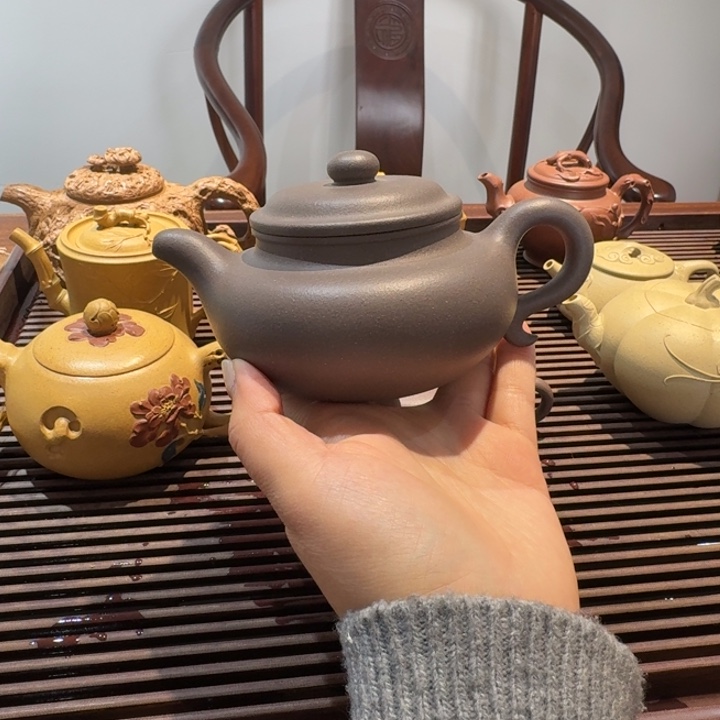 茶壶紫砂天青仿古