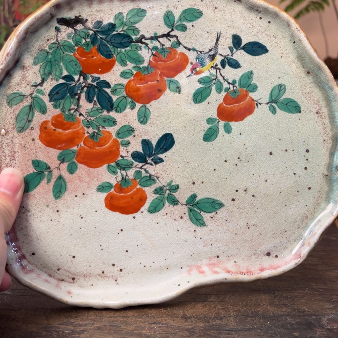 杯柴烧手工手绘陶瓷