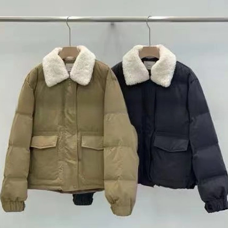 DRE 冬款可拆卸翻领羽绒服