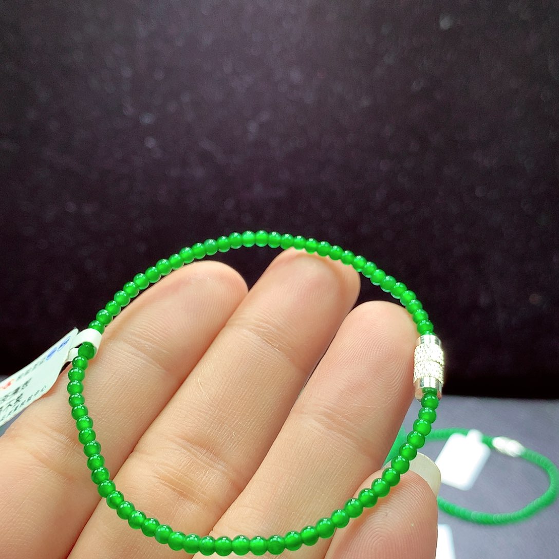 翡翠手链未镶嵌手链