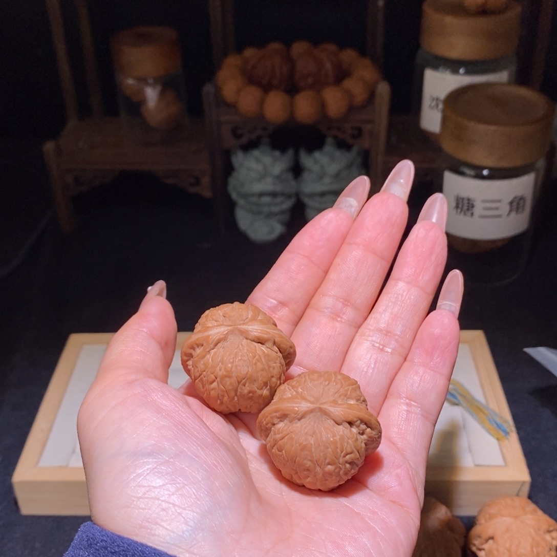 一***北文玩核桃吊坠乾隆磨34