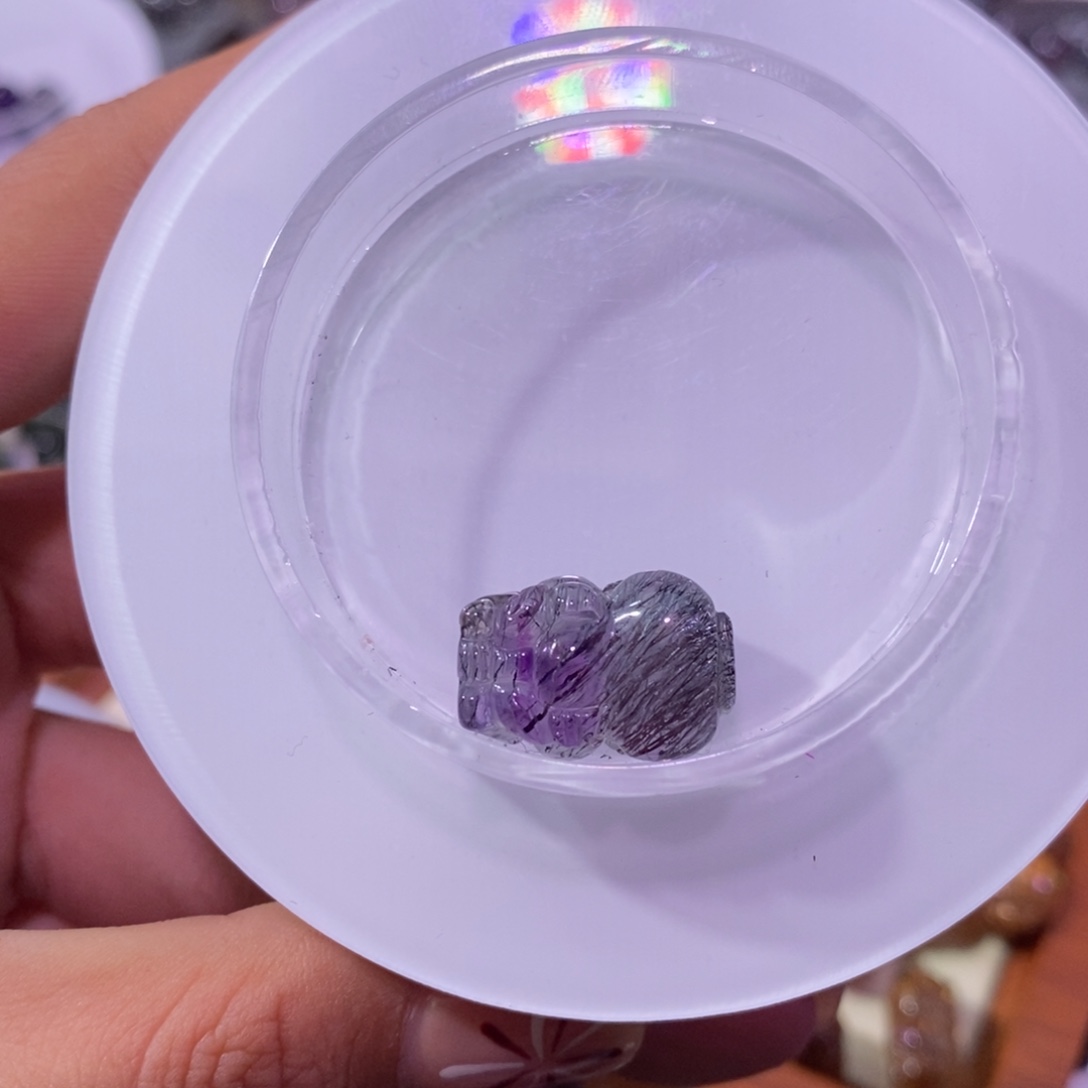 水晶手链未镶嵌张*~超七貔貅4g