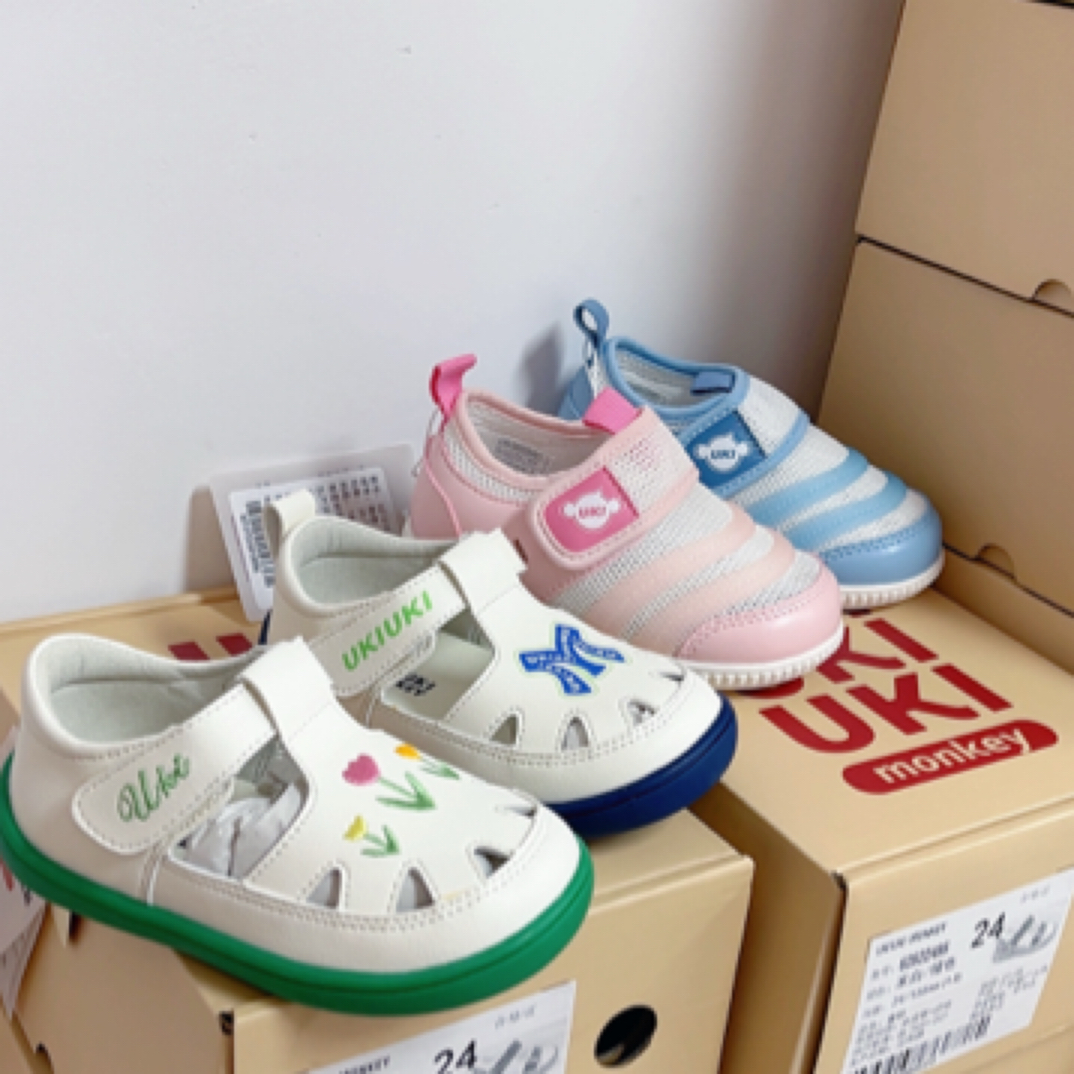 U家童鞋夏季镂空凉鞋网鞋学步稳步新款防踢防撞软底机能鞋