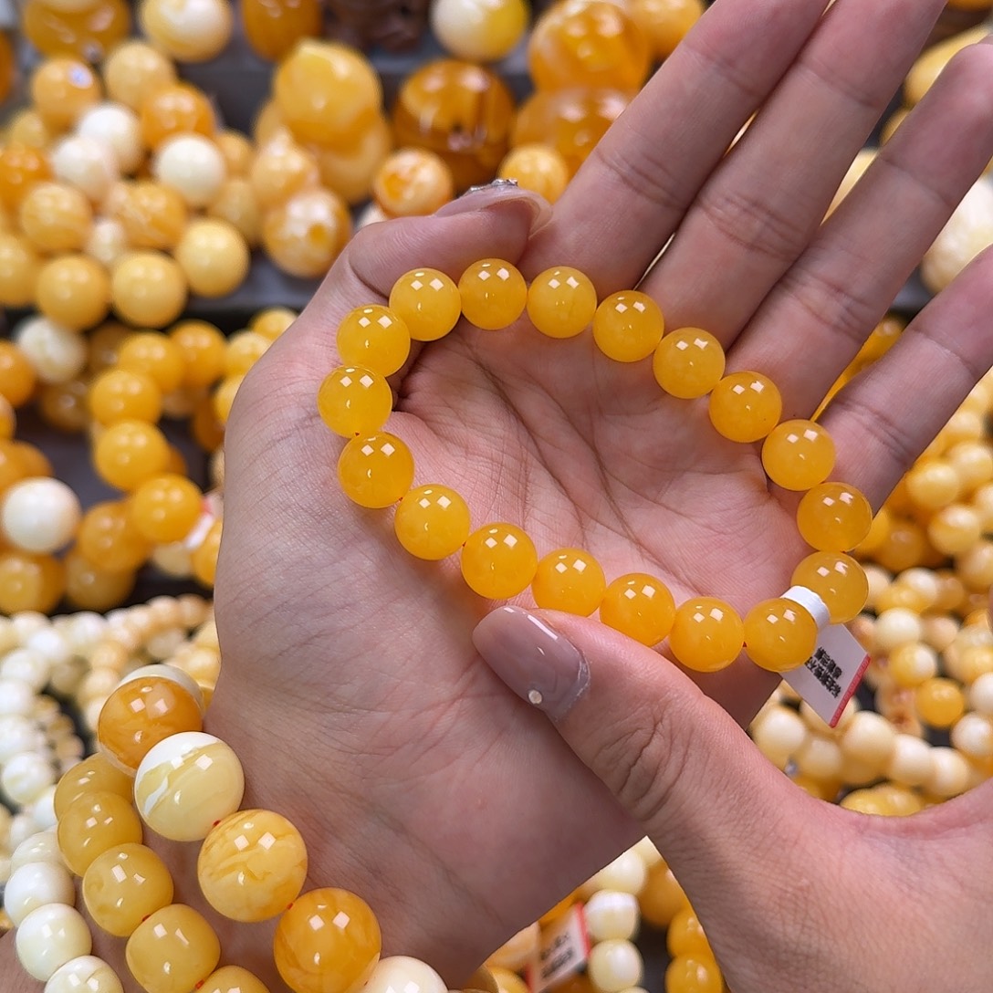 蜜蜡未镶嵌珠宝奇石同料12mm