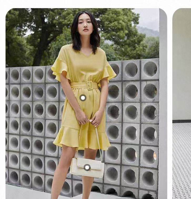 451 女装夏季2025年新款法式赫本风连衣裙显瘦收腰A11