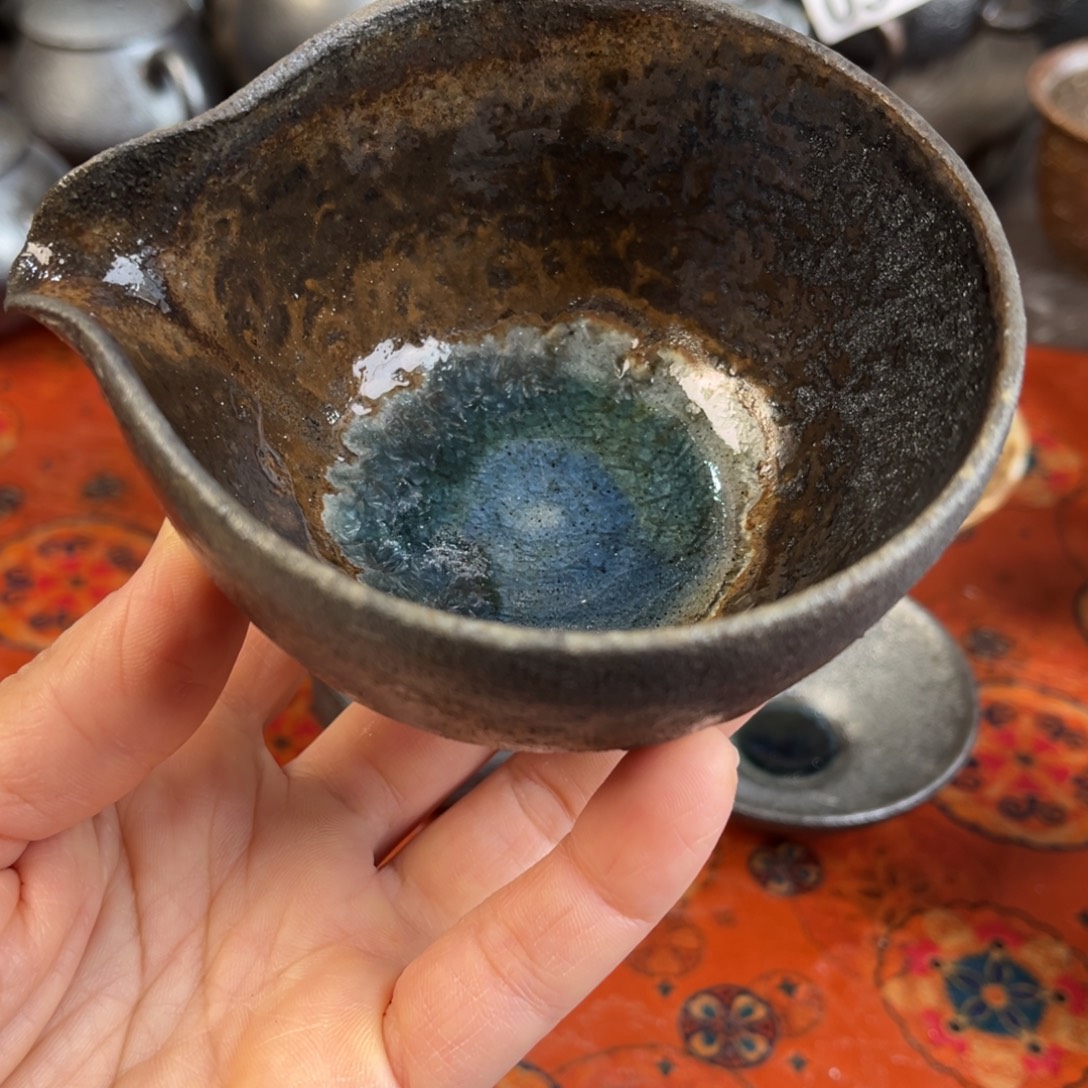 静***怡柴烧茶器主人杯杯柴烧