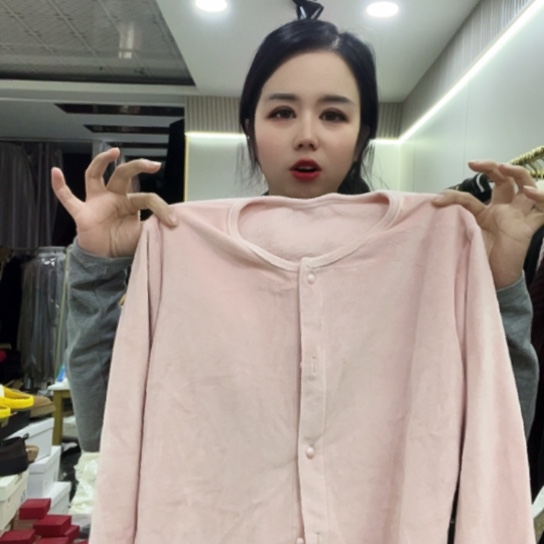 三醋酯纤维粉色睡衣三件套福利清版