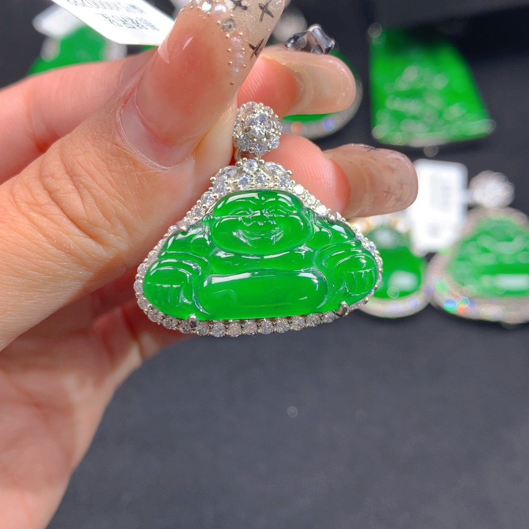 翡翠颈饰银S925镶嵌11111111111