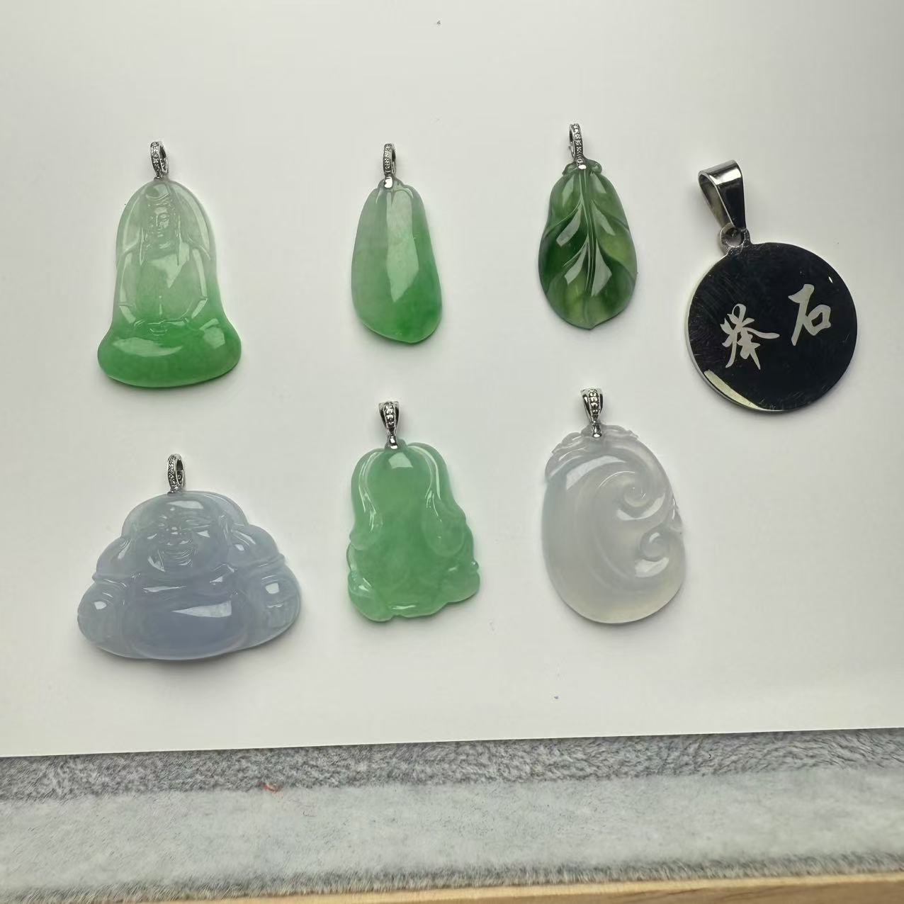 【举石严选】H0621-1501-027翡翠吊坠18k（一件/款式自选）