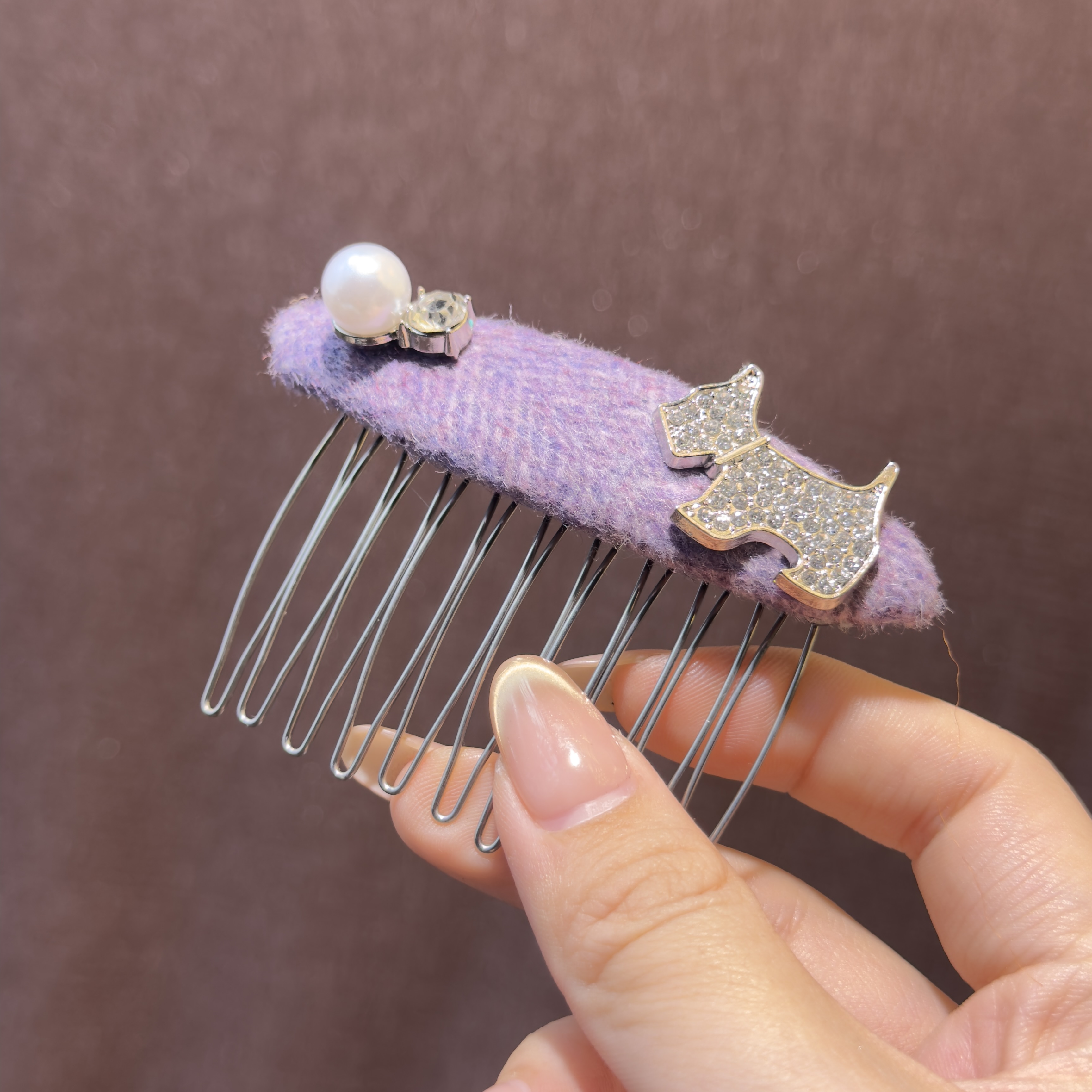 【澄沐几禾】FQ-022原创设计定制插梳发夹韩系轻奢时尚可爱重工