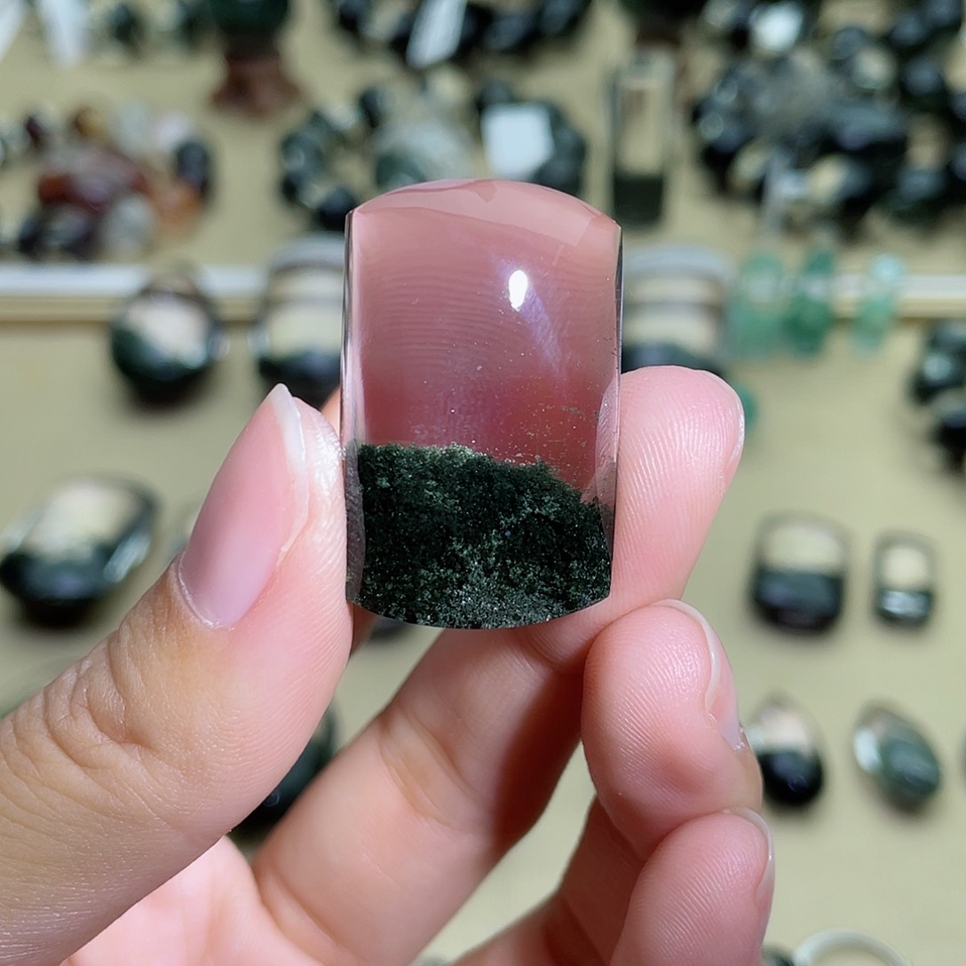 水晶颈饰未镶嵌绿幽灵聚宝盆无事牌