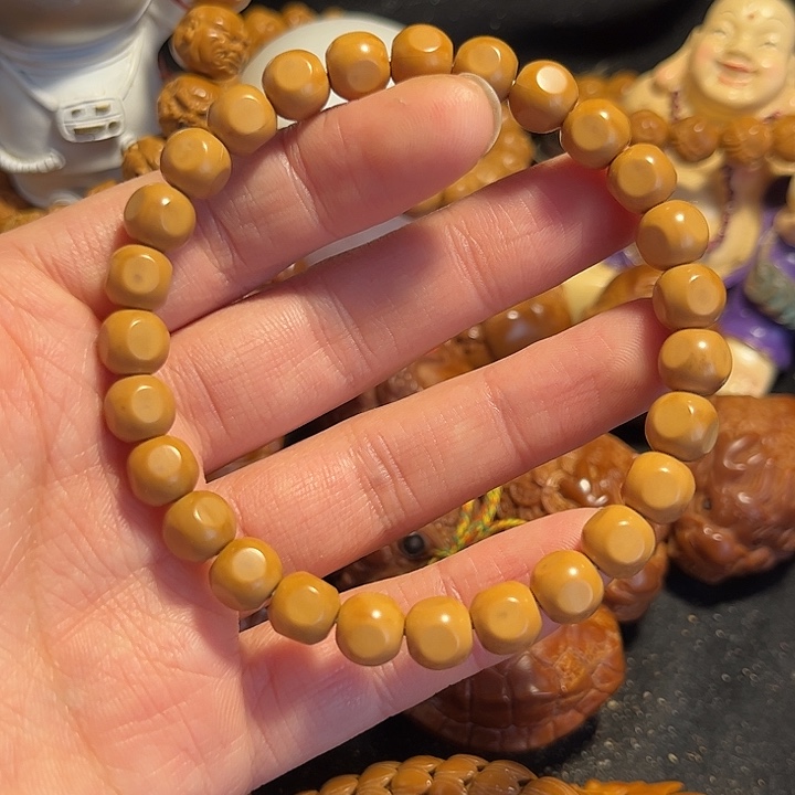 橄榄核手串/手链猴头0.8六方微瑕