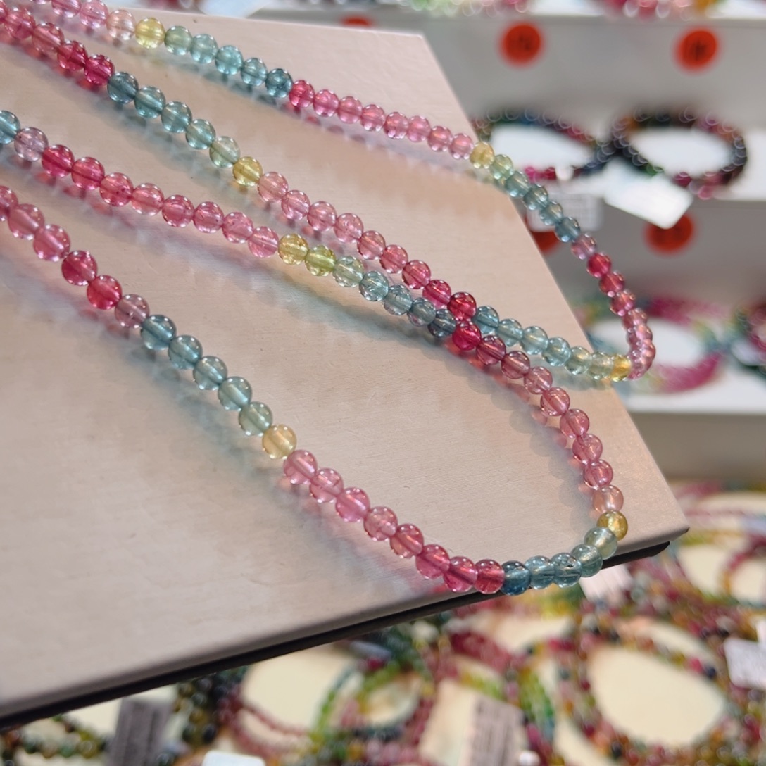 碧玺未镶嵌手链碧玺