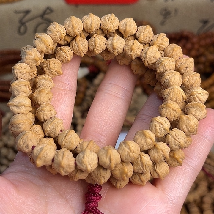 柏香籽/百香籽吊坠原桩白芽横打