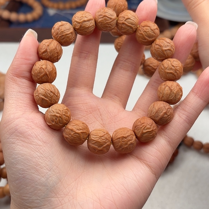 猴头核桃手串无暇反油走色毒液14+