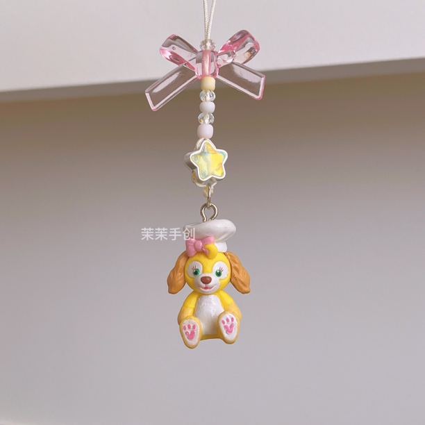 手作定制 饼饼手机链 ccd挂链 配饰包挂钥匙扣少女心可琦安