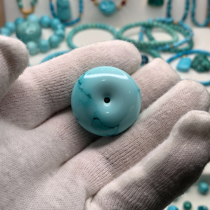 绿松石未镶嵌平安扣平安扣