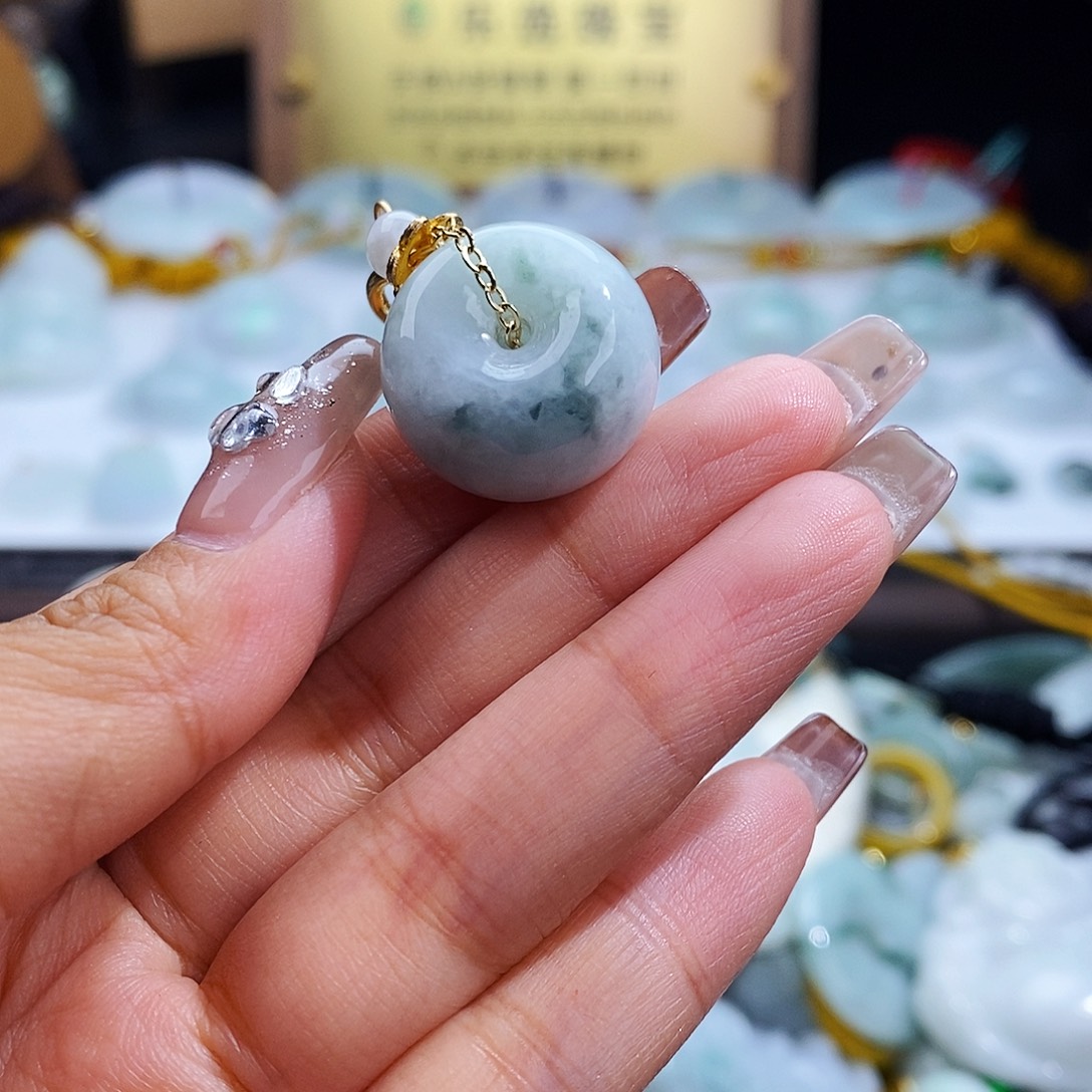 翡翠未镶嵌毛衣链8058