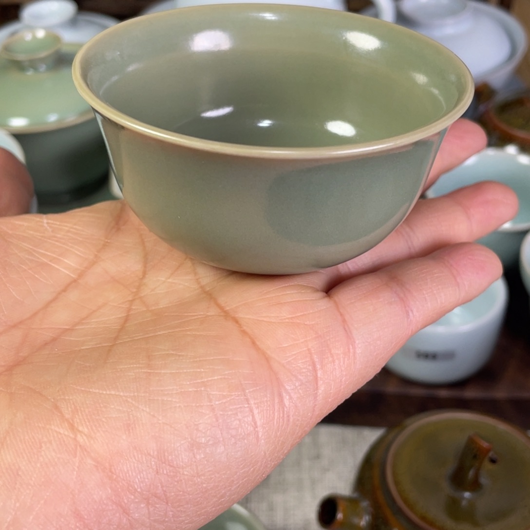 大*啊汝州原矿汝瓷全品杯子