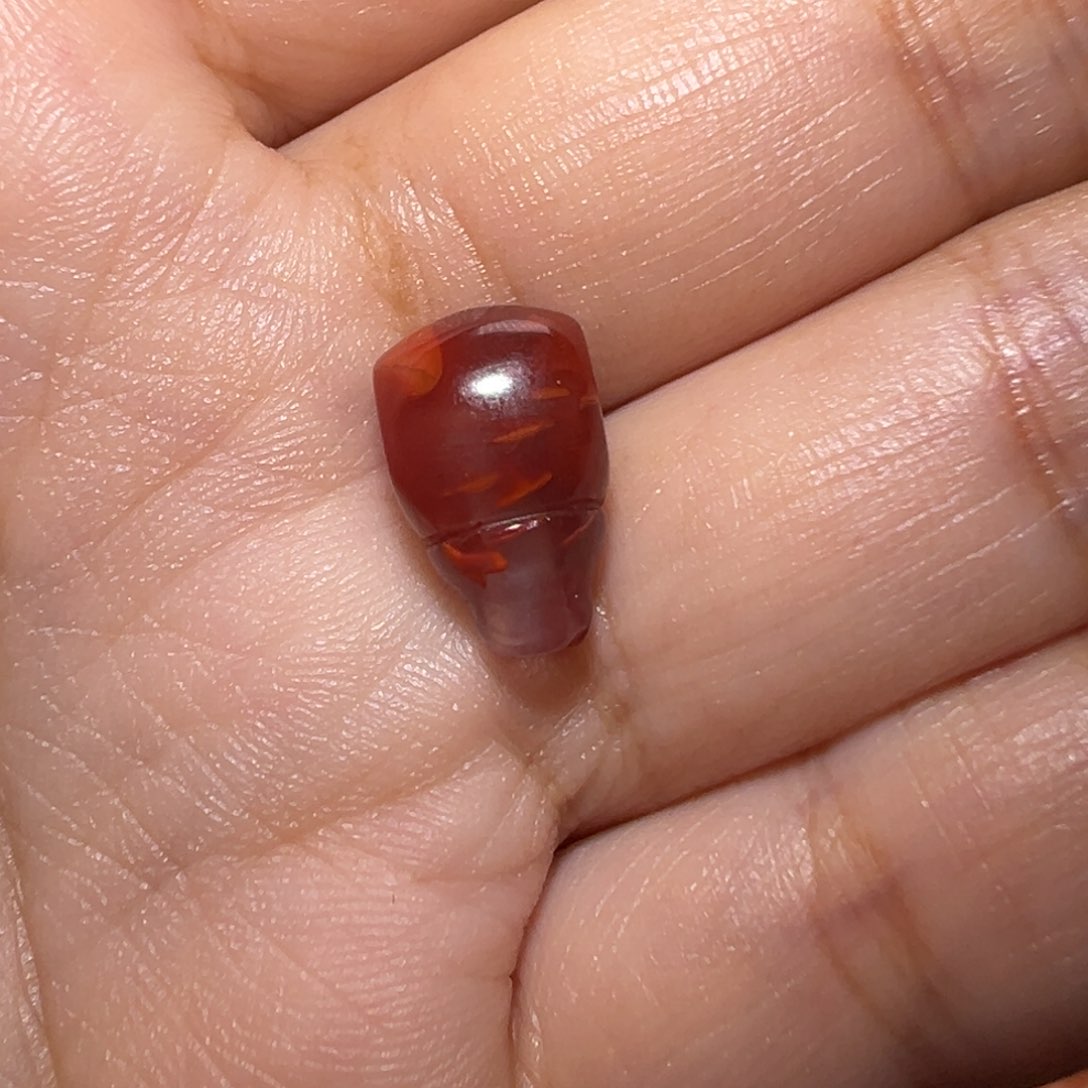 南红玛瑙珠宝奇石未镶嵌胖*三通