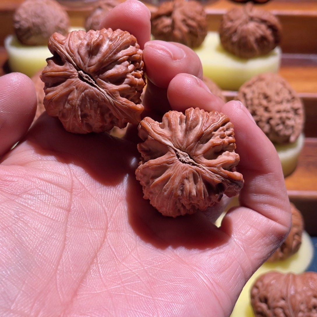 J***…文玩核桃吊坠38全品白狮子