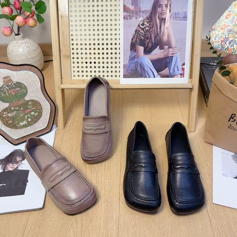 8085纯色百搭软底休闲单鞋仓