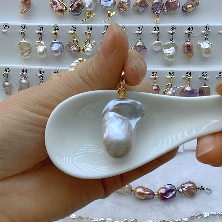 淡水珍珠颈饰银S925镶嵌