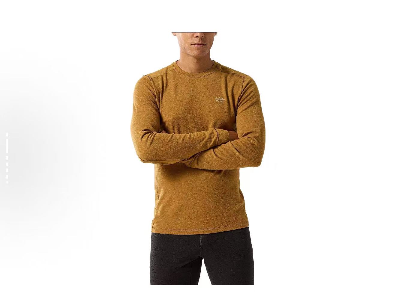 始祖鸟 RHO 美利奴 羊毛长袖调温防臭防静电 纯色圆领