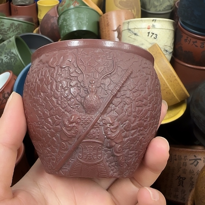 紫砂茶杯紫砂主人杯大放漏！