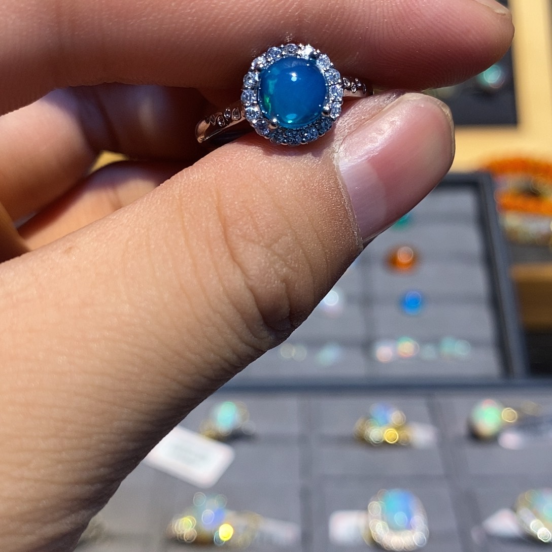 欧泊欧泊戒指合金