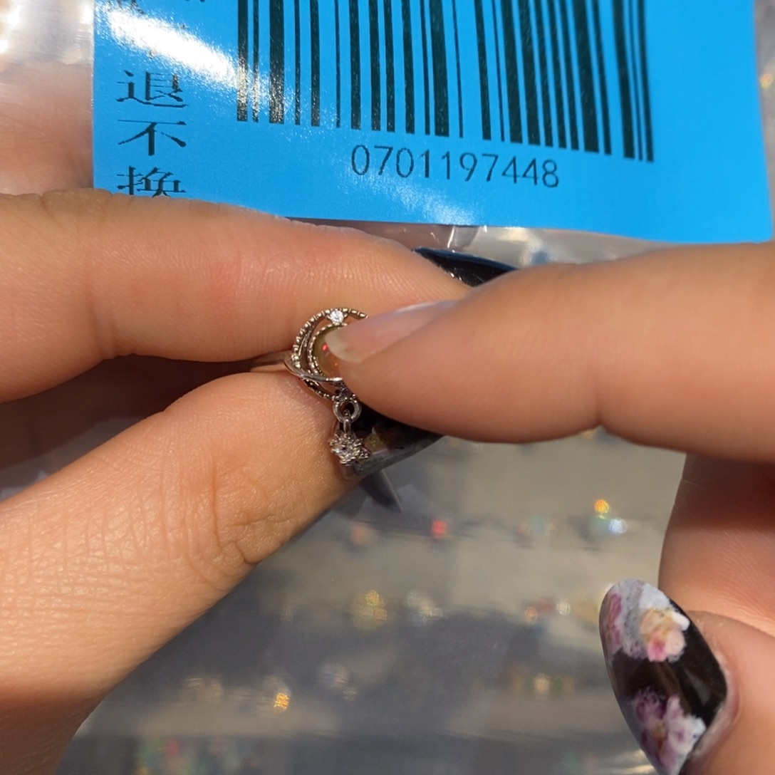 A***g欧泊银S925镶嵌戒指