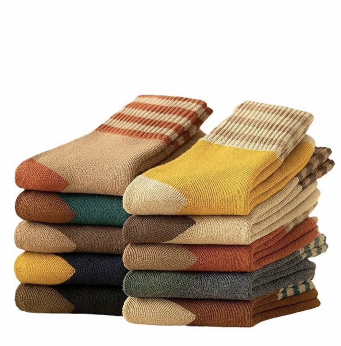 2025新款中筒袜秋冬季长袜毛圈袜冬天加绒加厚保暖棉袜男女同款