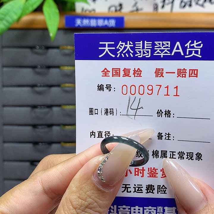 翡翠戒圈未镶嵌      9711